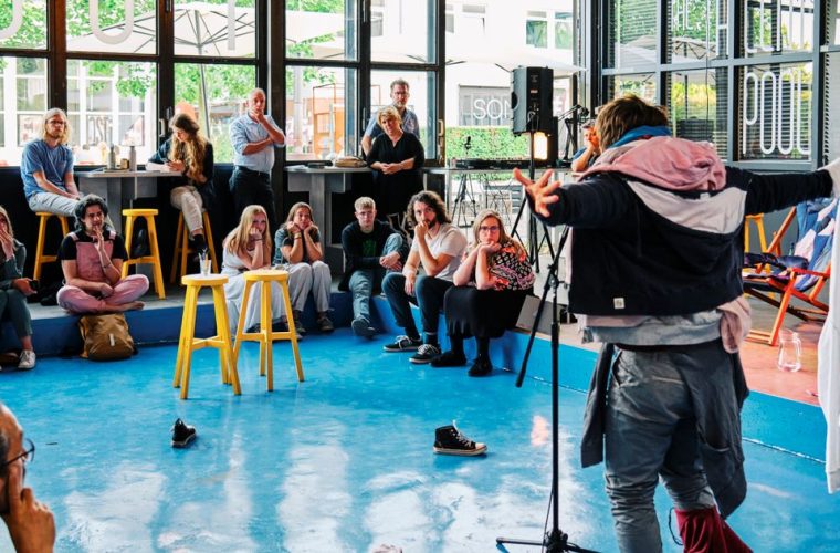 Parktheater Eindhoven, Sectie-C, zaal met diverse performances voor Thinx on Tour
