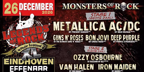 LEGENDS of ROCK Tribute Festival – MONSTERS of ROCK | Poppodium De Effenaar in Eindhoven — muziek in Eindhoven