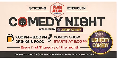 Rabauw’s Freshly Brewed Comedy Nights (ENG) in Strijp-S