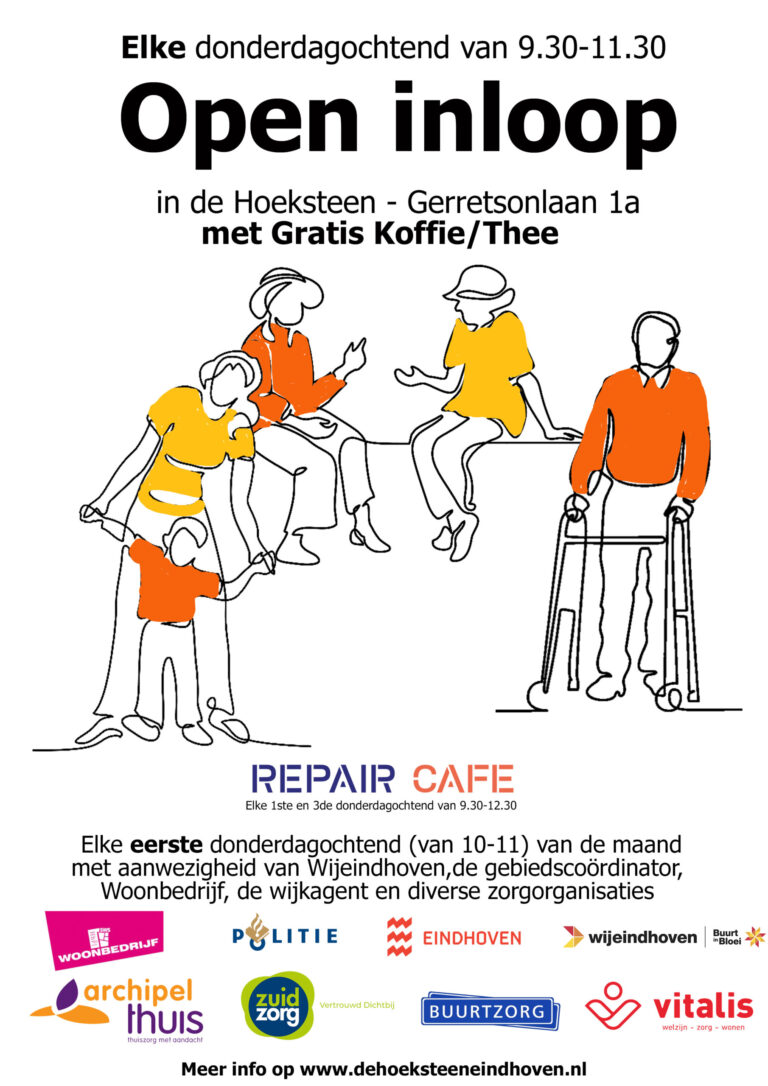 Inloopochtend (elke 1e donderdagochtend van de maand, 10:00-11:00) — open-dag in Eindhoven