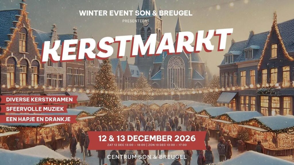 Kerstmarkt tijdens Winterevent Son en Breugel in Eindhoven